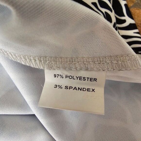 CK Bradley XS Black & White Button-Down Shirt Dress With Belt & Quilted Cuffs - Picture 4 of 10